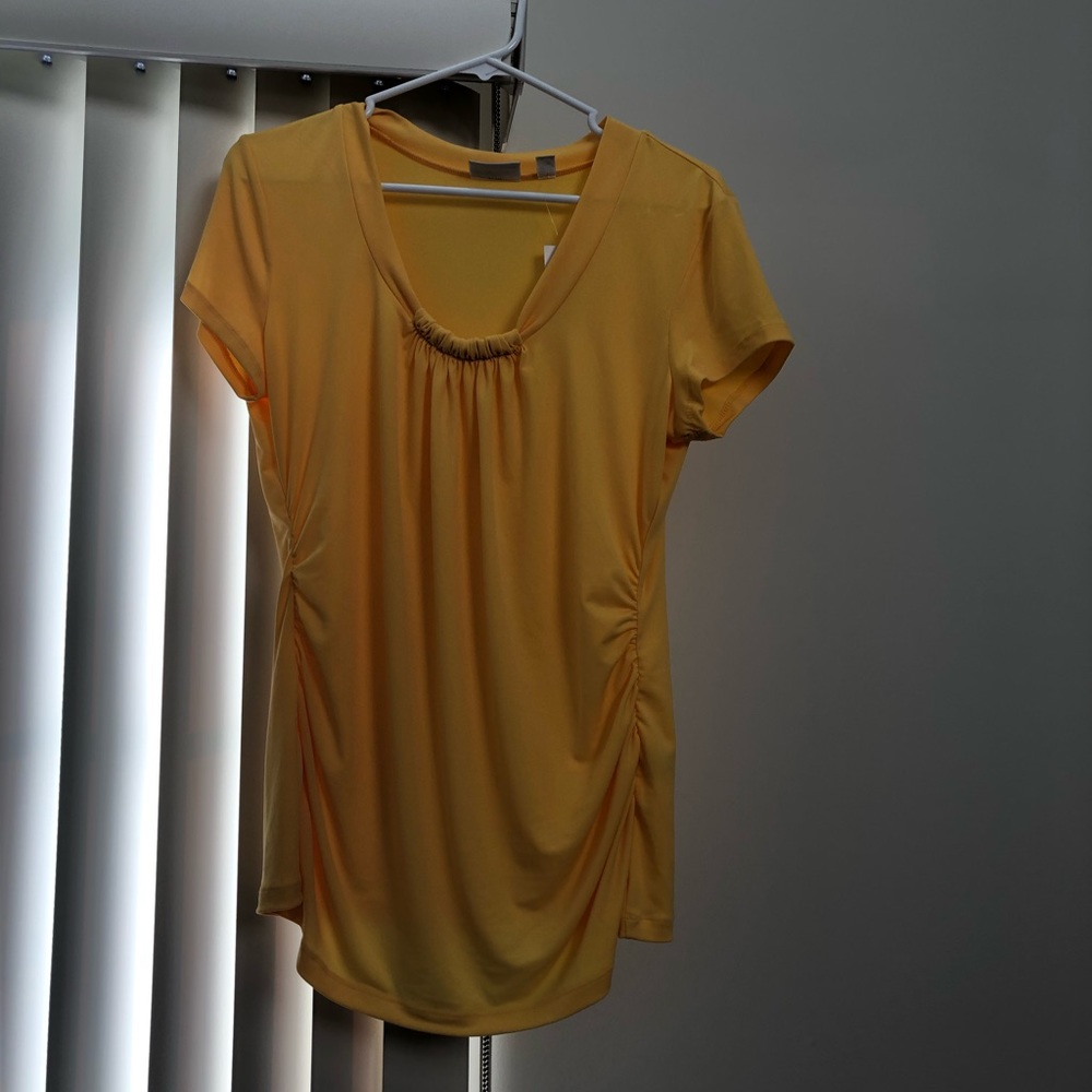 New York & Company Yellow Shirt